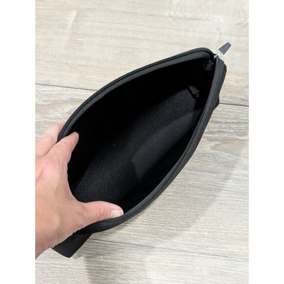 Kim Kardashian SKIMS WNBA Make Up Neoprene Black Bag Pouch Clutch Brand New - Picture 7 of 16